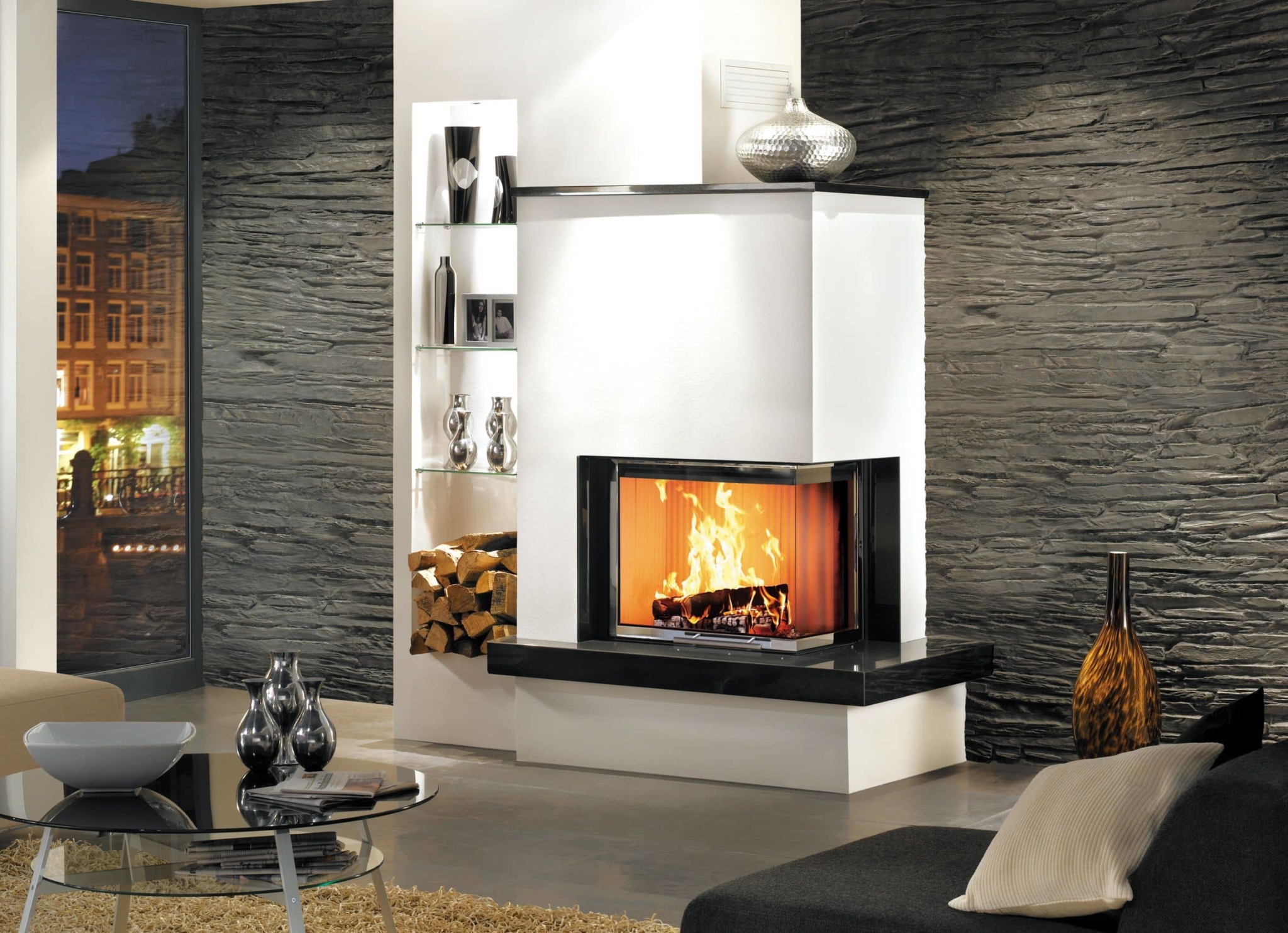 Marmorkamin 11/232 ~ Kaminbau GmbH - Kaminöfen, Kamine und Kachelöfen